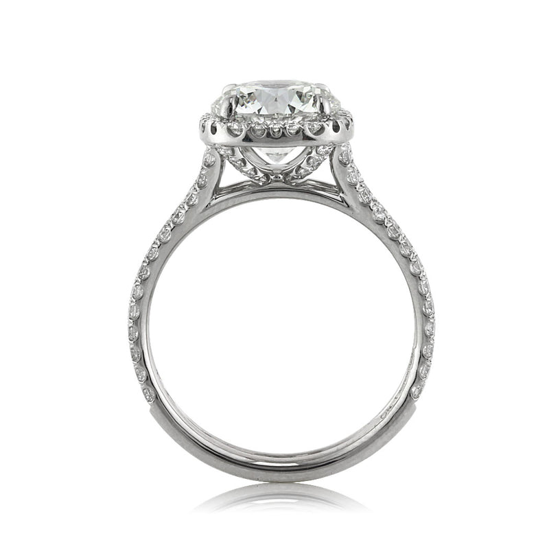 3.18ct Round Brilliant Cut Diamond Engagement Ring