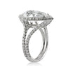 6.83ct Pear Shaped Diamond Engagement Ring