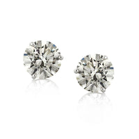 5.03ct Round Brilliant Cut Diamond Martini Stud Earrings