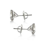 5.03ct Round Brilliant Cut Diamond Martini Stud Earrings