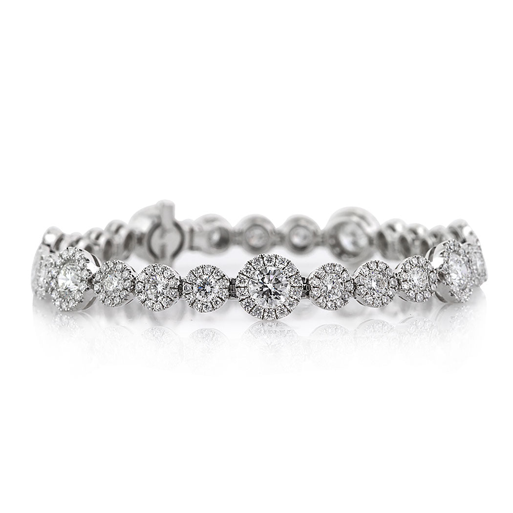7.75ct Round Brilliant Cut Diamond Bracelet