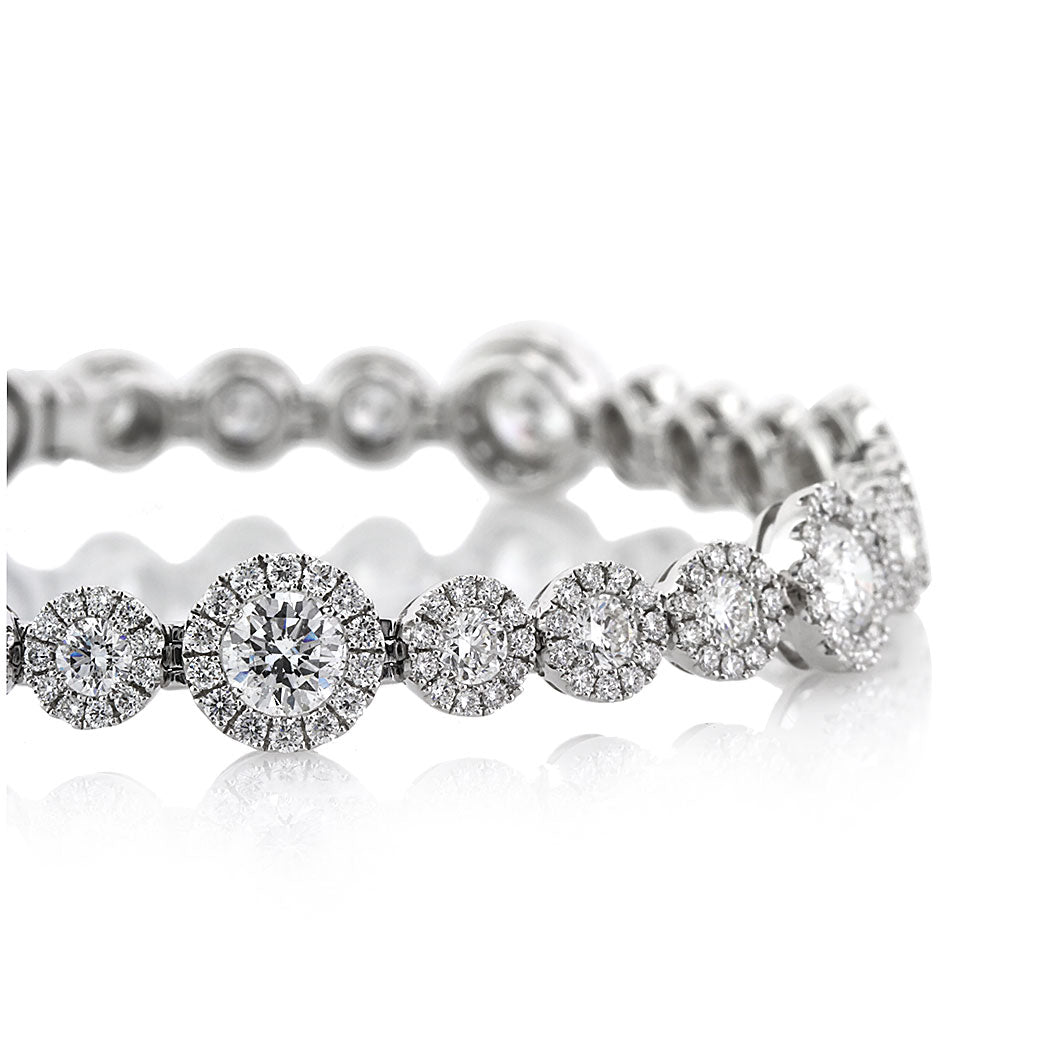 7.75ct Round Brilliant Cut Diamond Bracelet