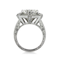 5.27ct Round Brilliant Cut Diamond Engagement Ring