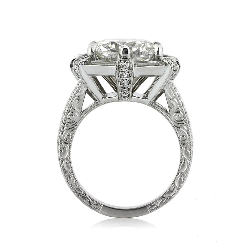 5.27ct Round Brilliant Cut Diamond Engagement Ring