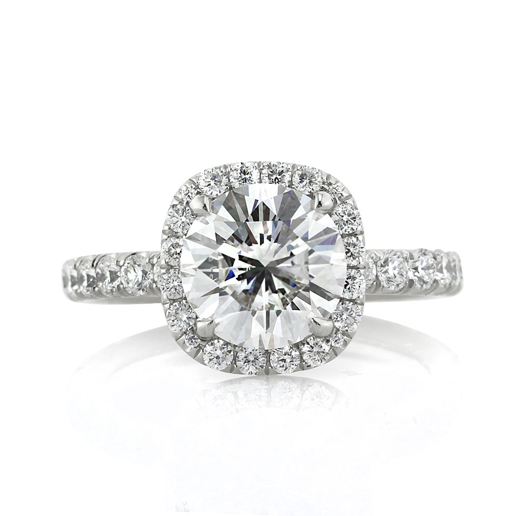 3.20ct Round Brilliant Cut Diamond Engagement Ring