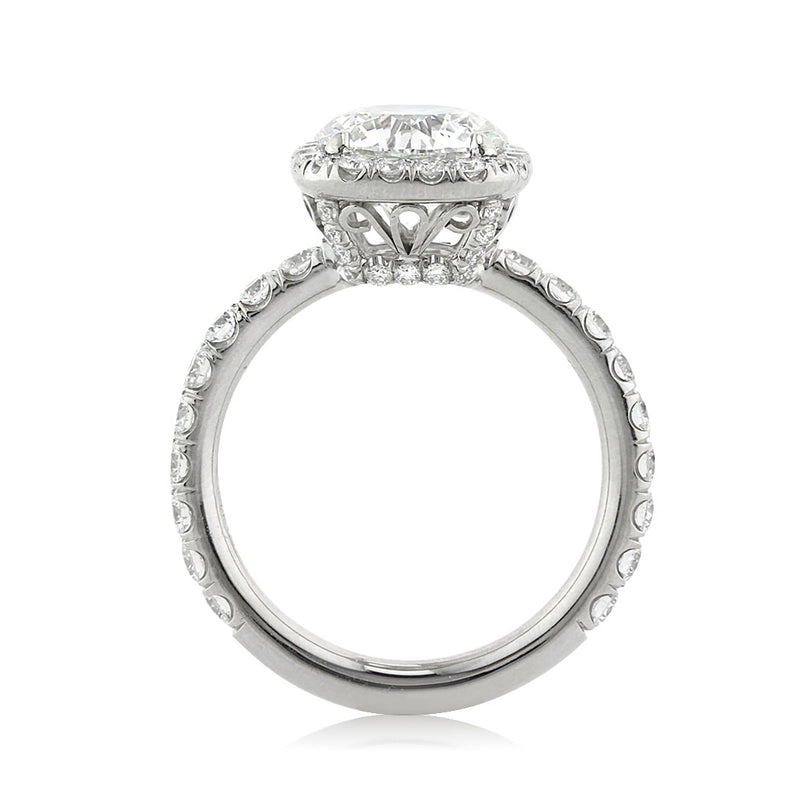 3.20ct Round Brilliant Cut Diamond Engagement Ring