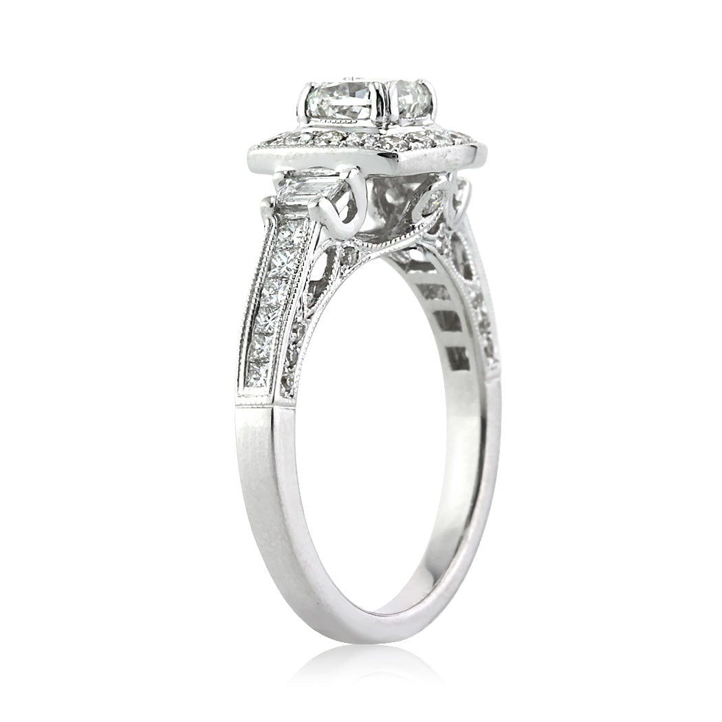 1.75ct Cushion Cut Diamond Engagement Ring