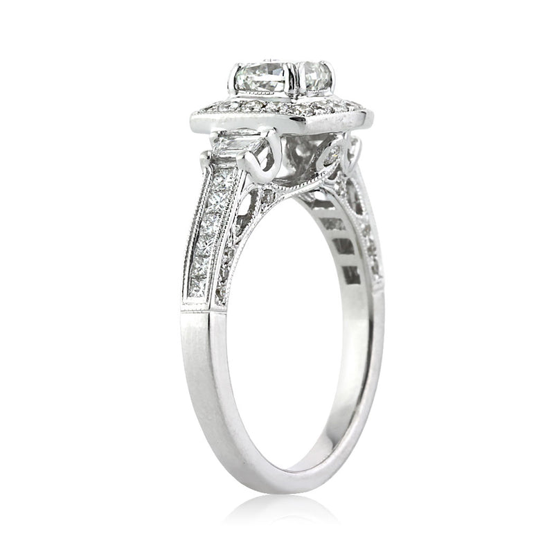 1.75ct Cushion Cut Diamond Engagement Ring