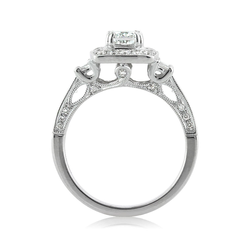 1.75ct Cushion Cut Diamond Engagement Ring
