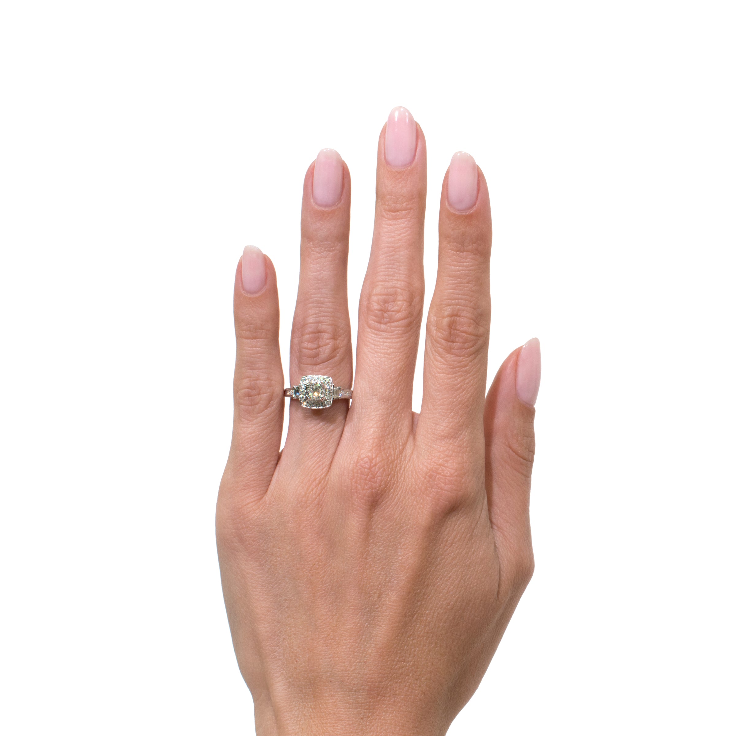 1.75ct Cushion Cut Diamond Engagement Ring