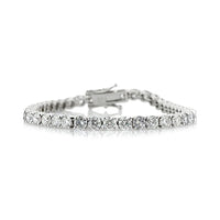 11.45ct Round Brilliant Cut Diamond Tennis Bracelet in 18k White Gold