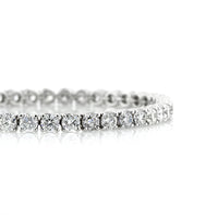 11.45ct Round Brilliant Cut Diamond Tennis Bracelet in 18k White Gold
