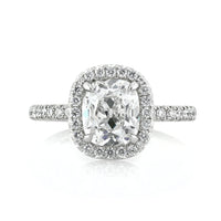 2.76ct Old Mine Cut Diamond Engagement Ring