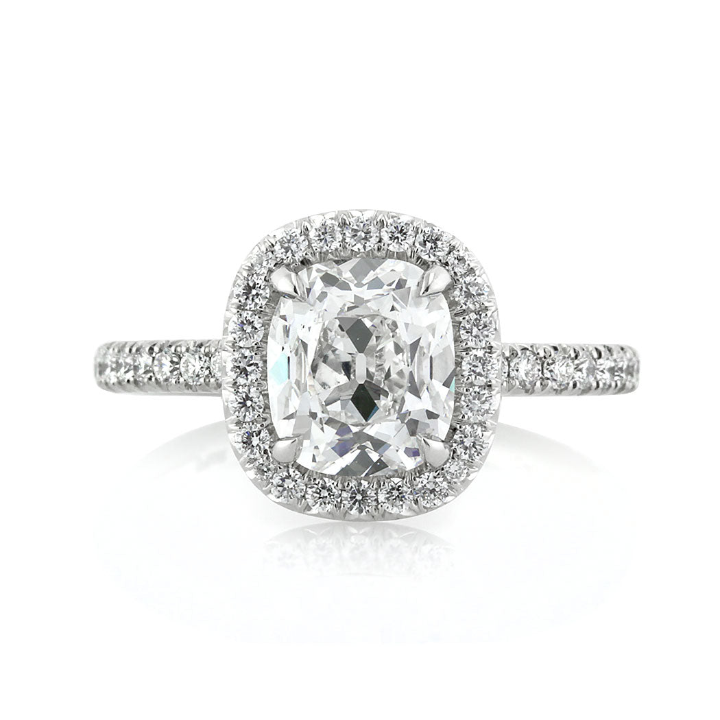 2.76ct Old Mine Cut Diamond Engagement Ring