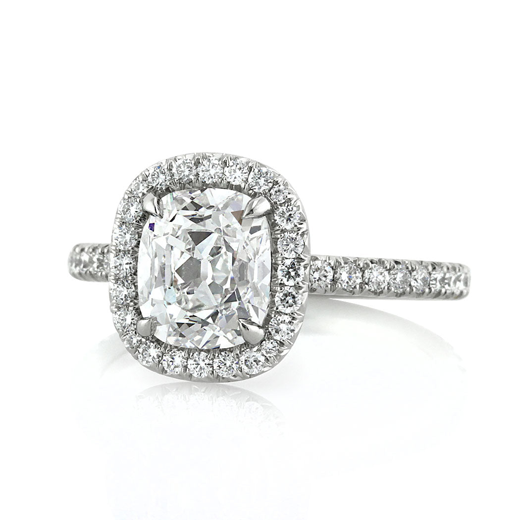 2.76ct Old Mine Cut Diamond Engagement Ring