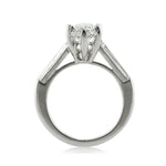 3.41ct Marquise Cut Diamond Three-Stone Engagement Ring