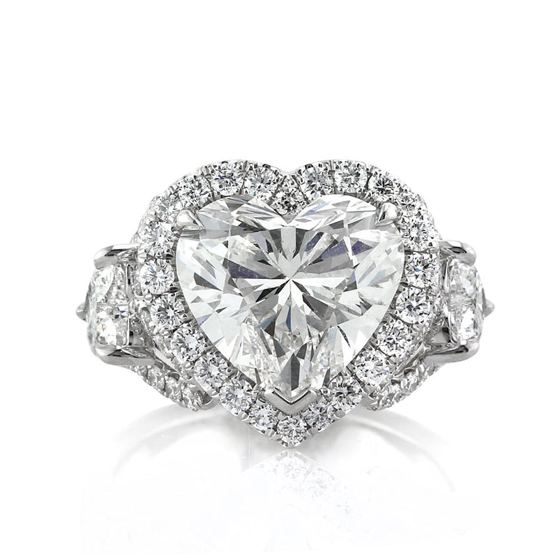5.91ct Heart Shaped Diamond Engagement Ring