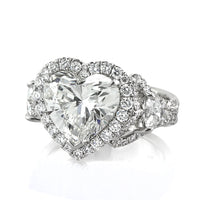 5.91ct Heart Shaped Diamond Engagement Ring