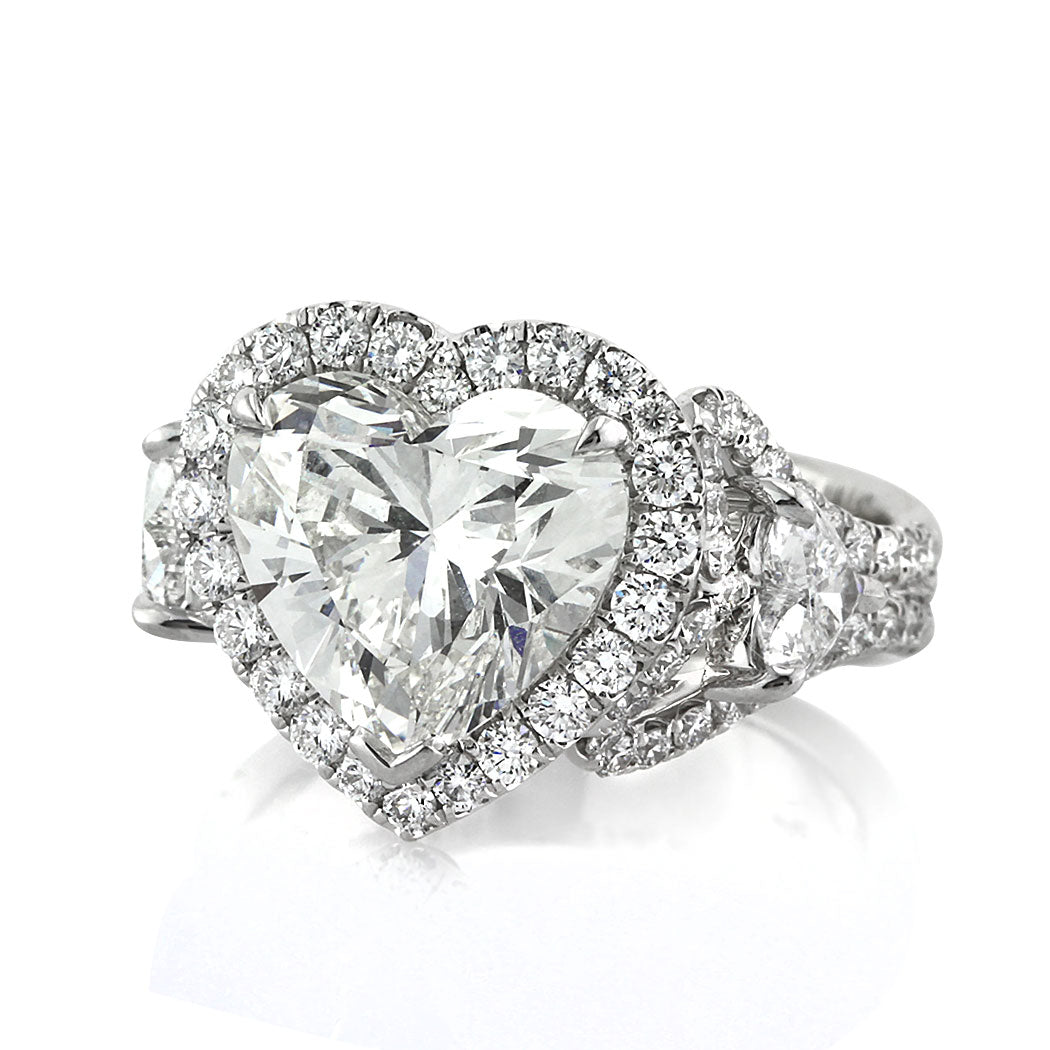 5.91ct Heart Shaped Diamond Engagement Ring