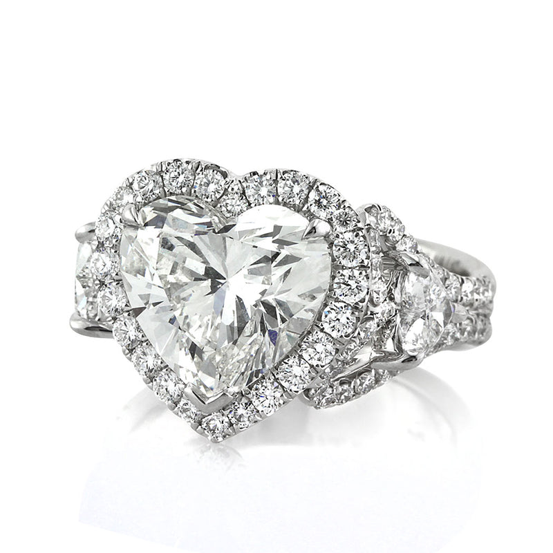 5.91ct Heart Shaped Diamond Engagement Ring