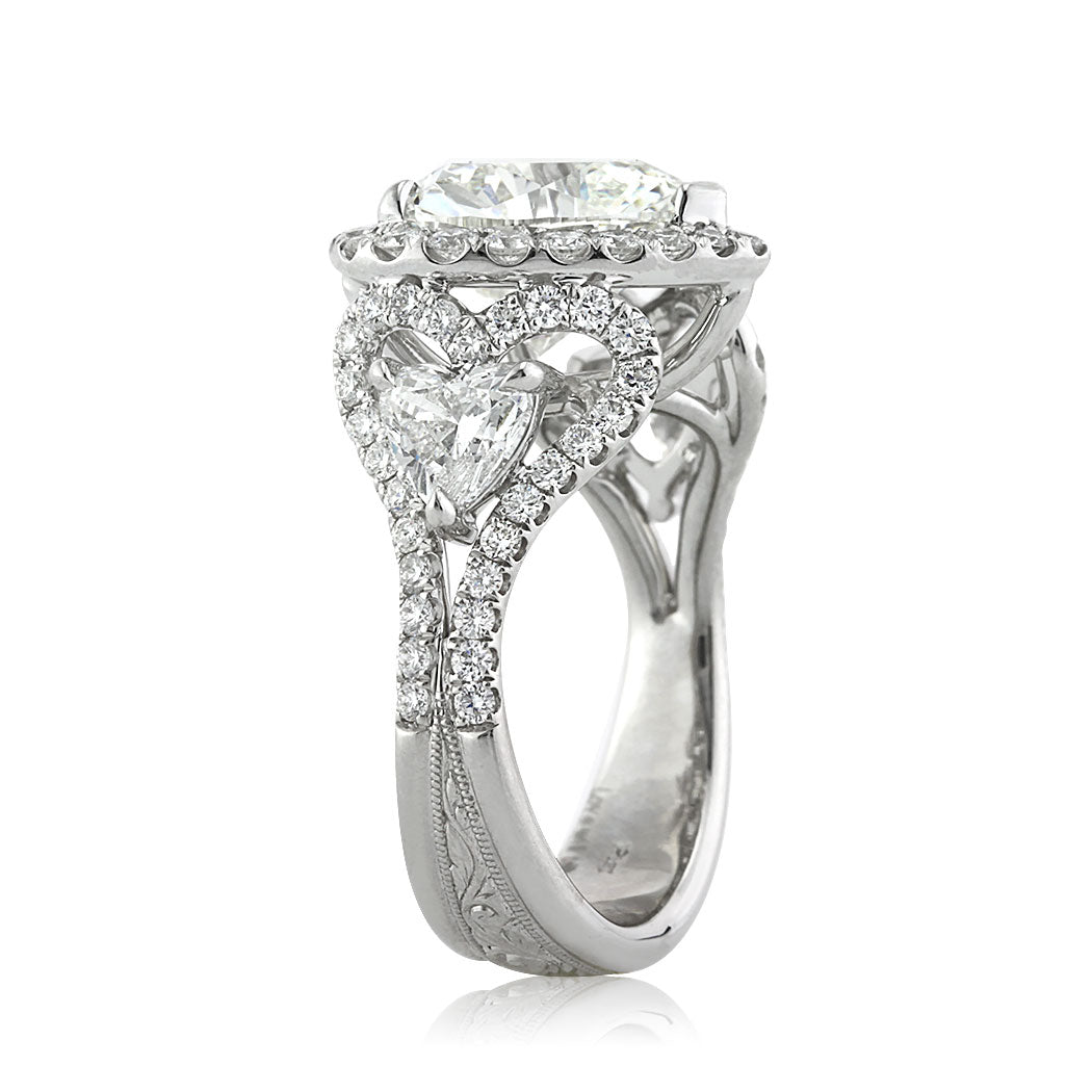 5.91ct Heart Shaped Diamond Engagement Ring