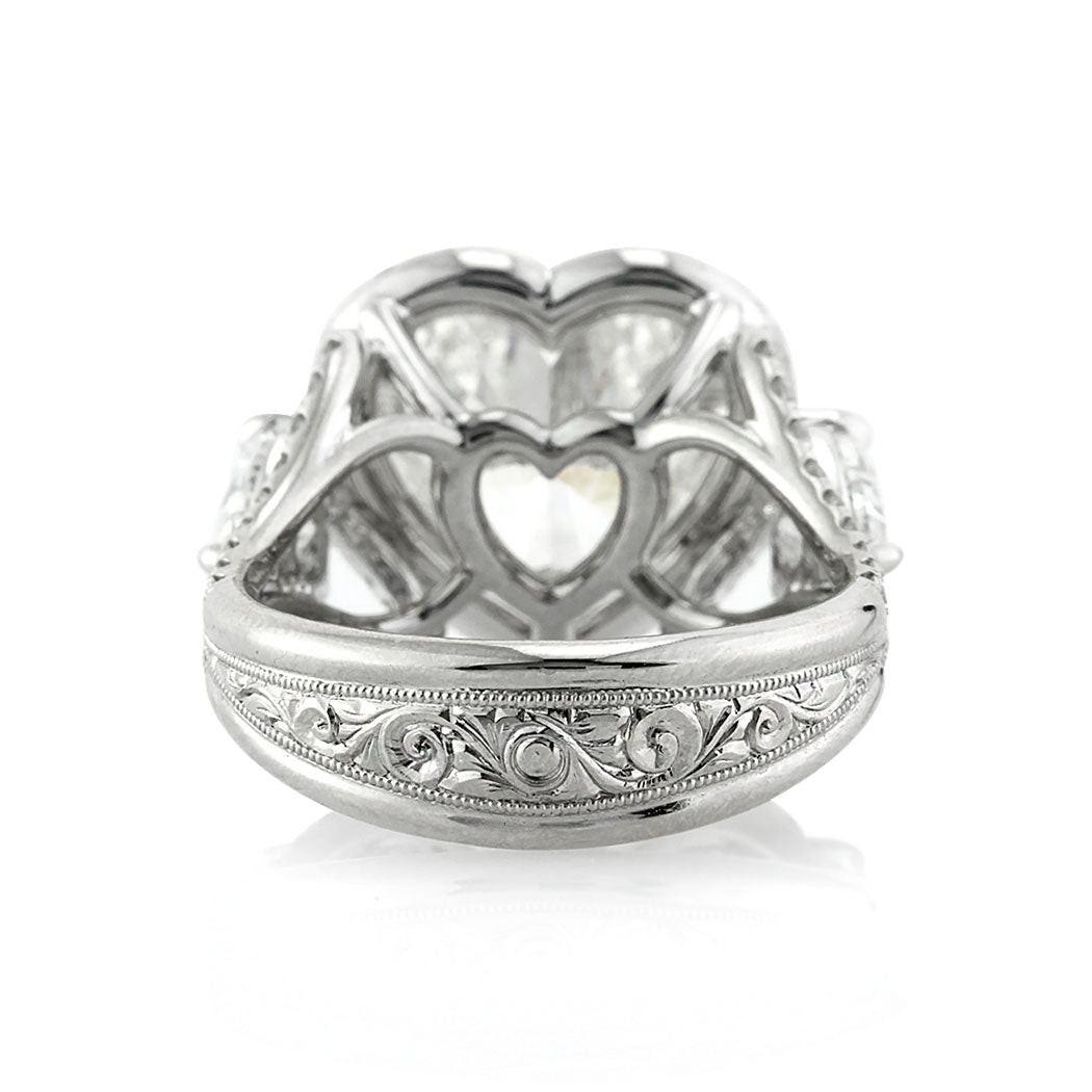 5.91ct Heart Shaped Diamond Engagement Ring