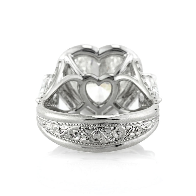 5.91ct Heart Shaped Diamond Engagement Ring