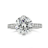 4.09ct Round Brilliant Cut Diamond Engagement Ring