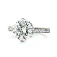 4.09ct Round Brilliant Cut Diamond Engagement Ring