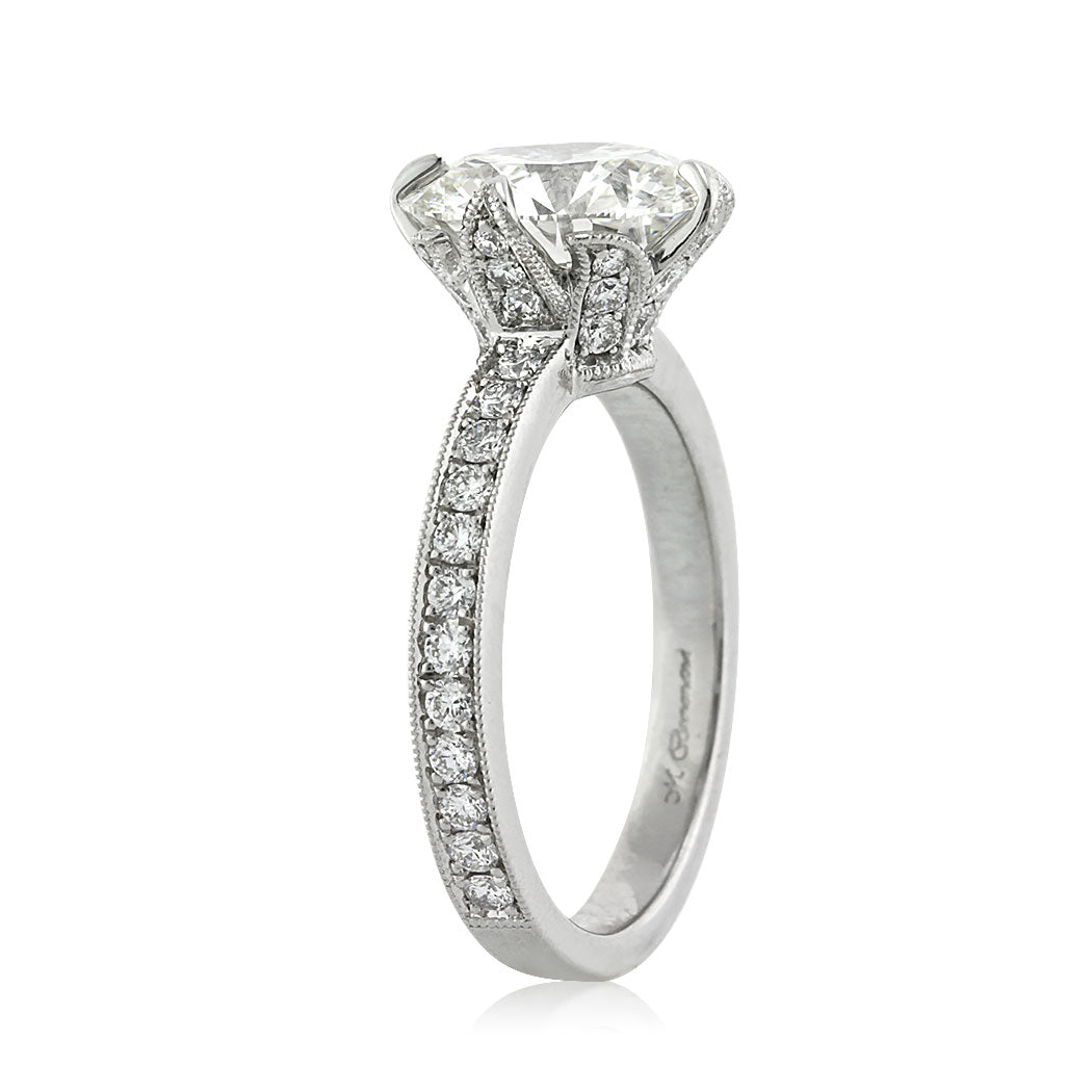 4.09ct Round Brilliant Cut Diamond Engagement Ring