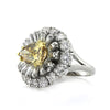 8.01ct Fancy Dark Brown Yellow Pear Shaped Diamond Engagement Ring