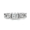 1.07ct Princess Cut Diamond Engagement Infinity Ring