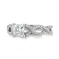 1.07ct Princess Cut Diamond Engagement Infinity Ring