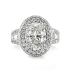 5.72ct Oval Cut Diamond Engagement Ring
