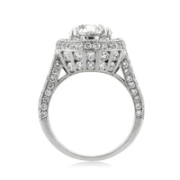 5.72ct Oval Cut Diamond Engagement Ring