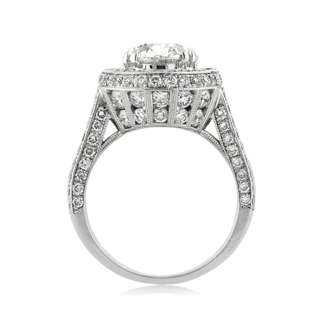 5.72ct Oval Cut Diamond Engagement Ring
