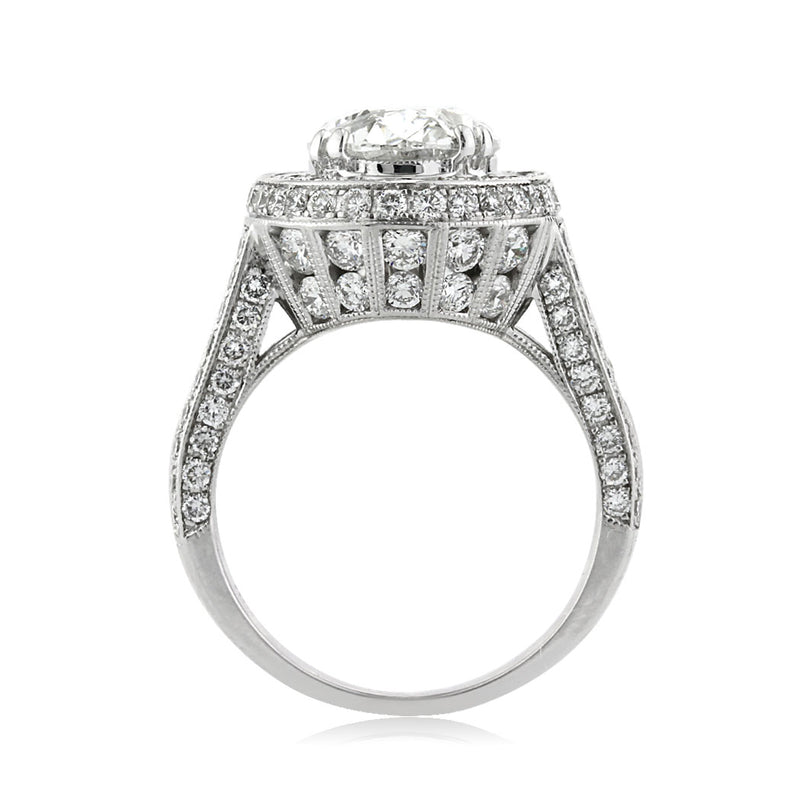 5.72ct Oval Cut Diamond Engagement Ring