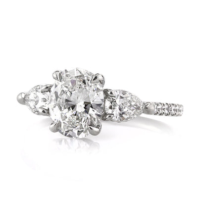 2.26ct Oval Cut Diamond Three-Stone Engagement Ring