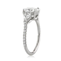 2.26ct Oval Cut Diamond Three-Stone Engagement Ring