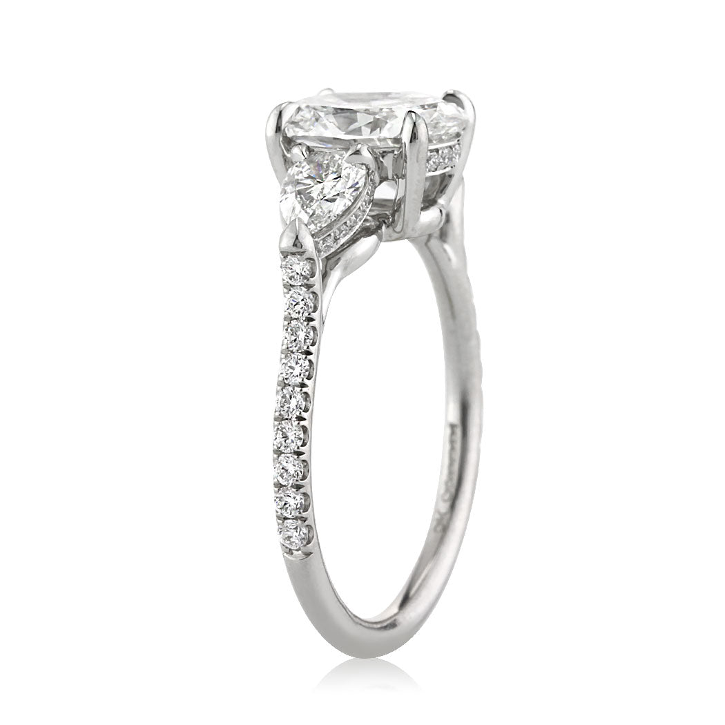 2.26ct Oval Cut Diamond Three-Stone Engagement Ring