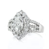 3.28ct Marquise Cut Diamond Engagement Ring