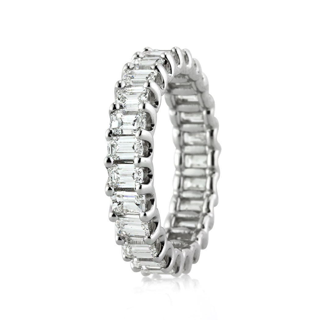 3.00ct Emerald Cut Diamond Eternity Band