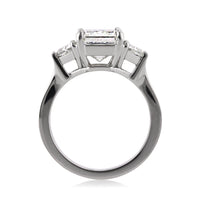 4.83ct Radiant Cut Diamond Three-Stone Engagement Ring