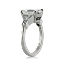 4.48ct Emerald Cut Diamond Engagement Ring