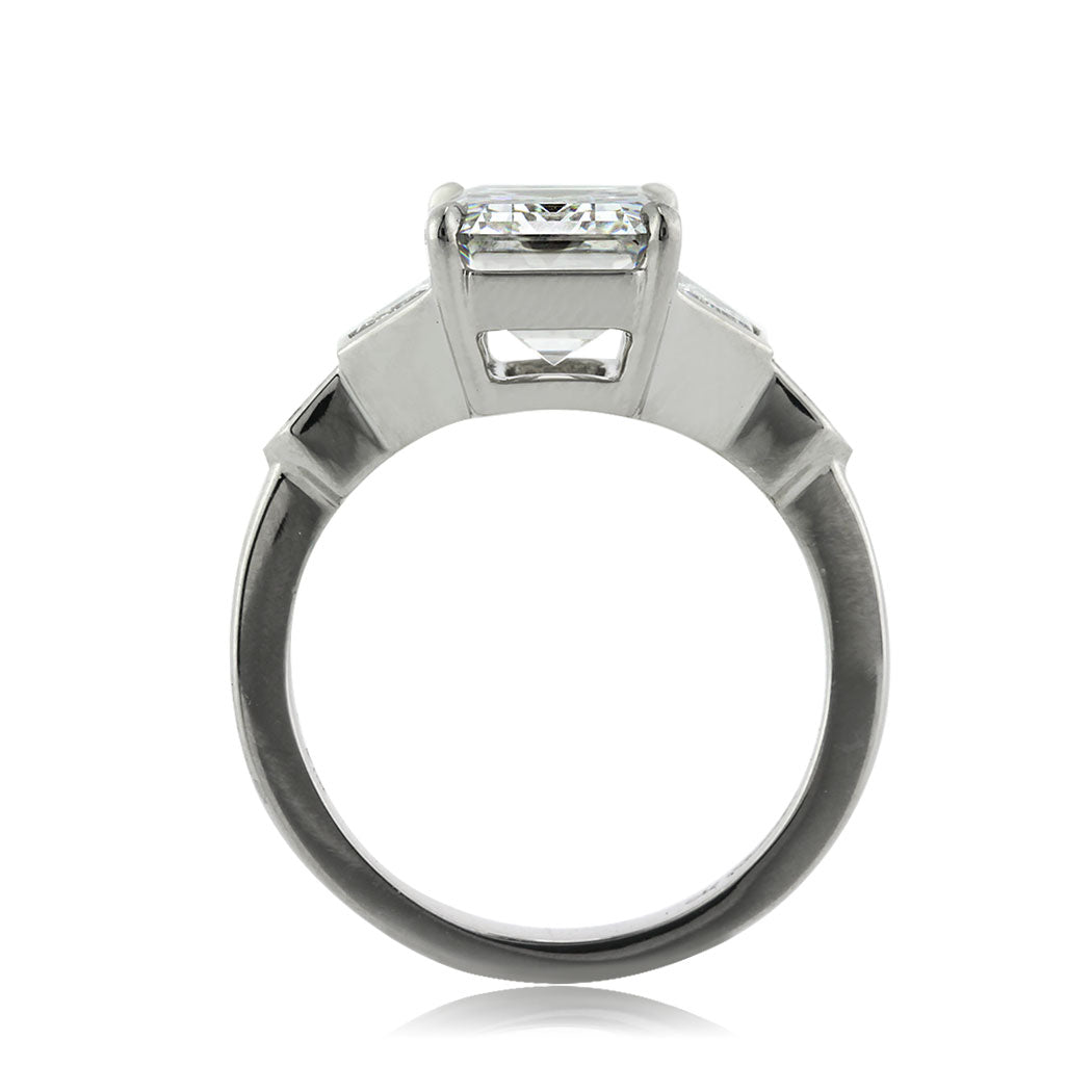 4.48ct Emerald Cut Diamond Engagement Ring