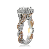 3.35ct Cushion Cut Diamond Engagement Ring