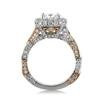3.35ct Cushion Cut Diamond Engagement Ring