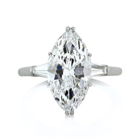 4.62ct Marquise Cut Diamond Engagement Ring