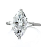 4.62ct Marquise Cut Diamond Engagement Ring