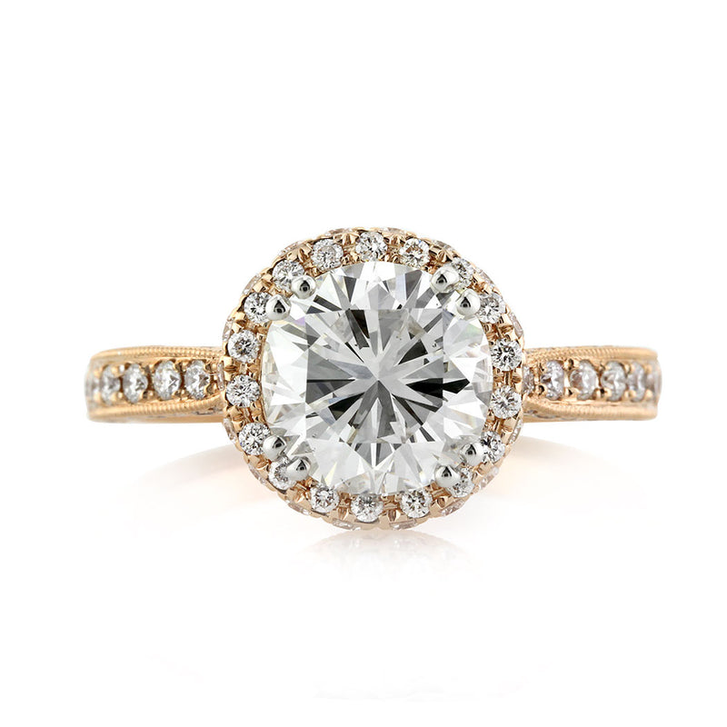 2.76ct Round Brilliant Cut Diamond Engagement Ring